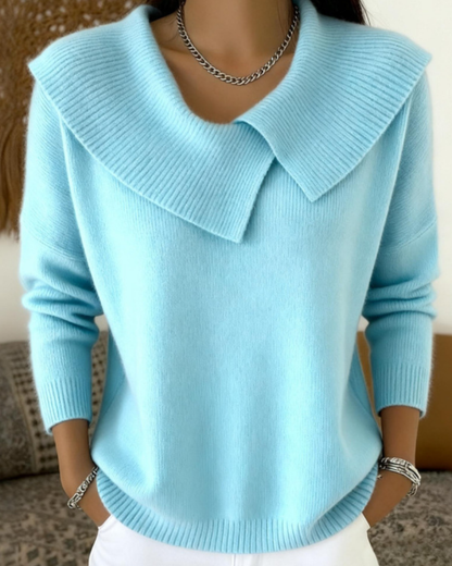 Lucia - Warmer Pullover mit weichem Kragen