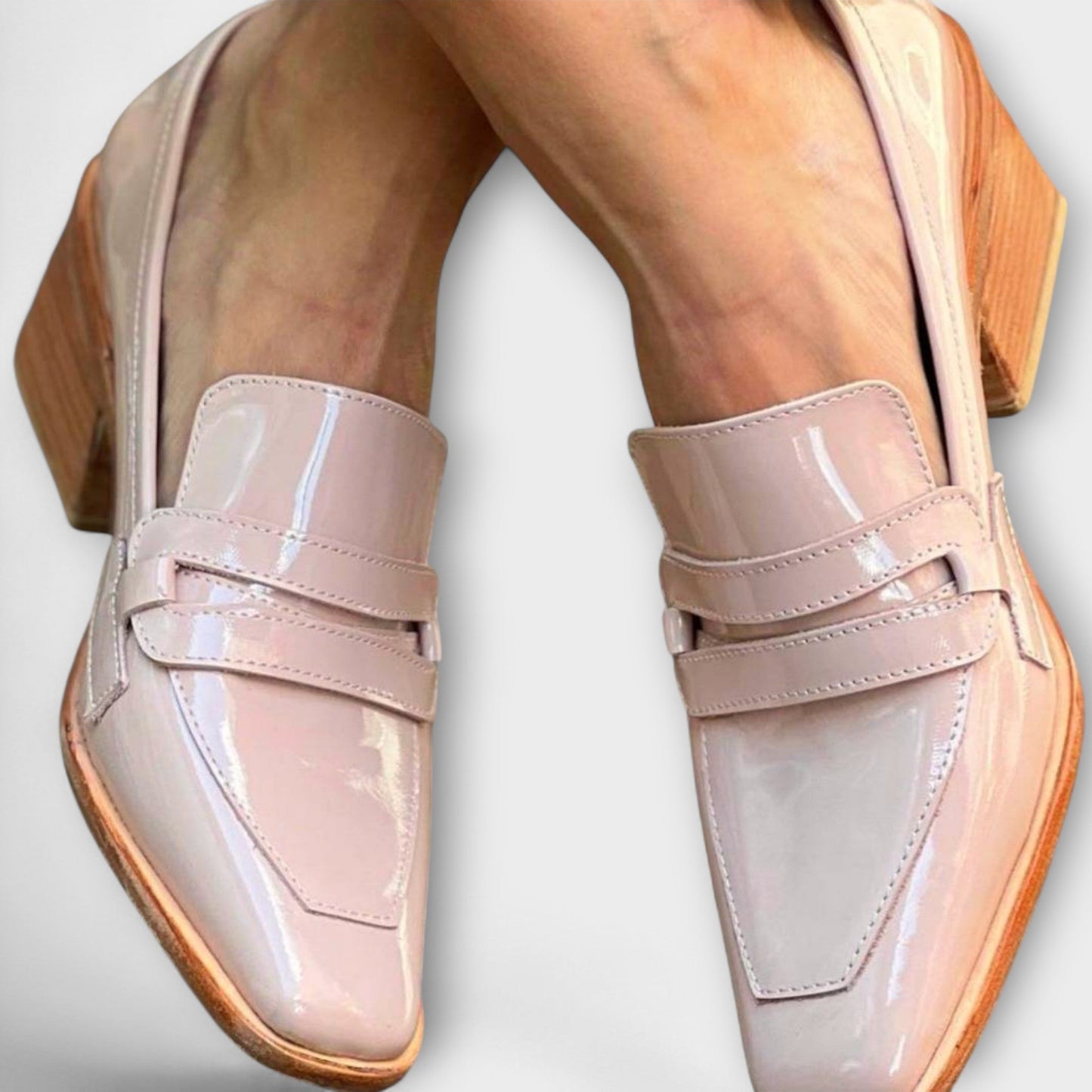 Elaine - Glänzende Loafers