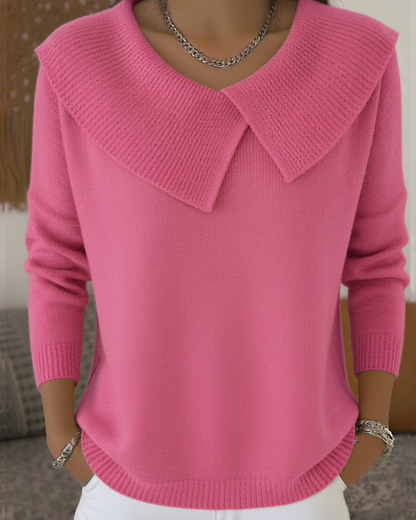 Lucia - Warmer Pullover mit weichem Kragen