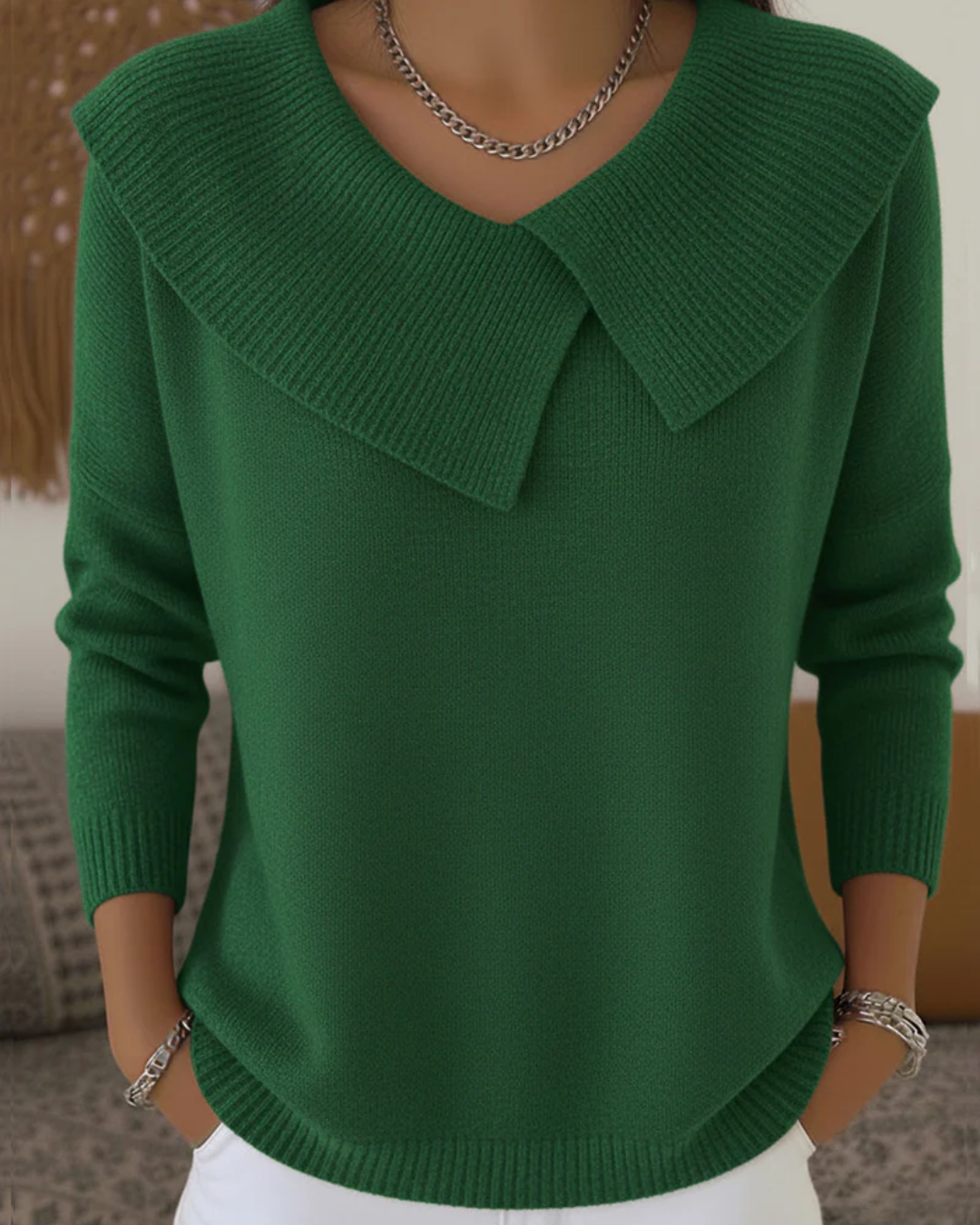 Lucia - Warmer Pullover mit weichem Kragen