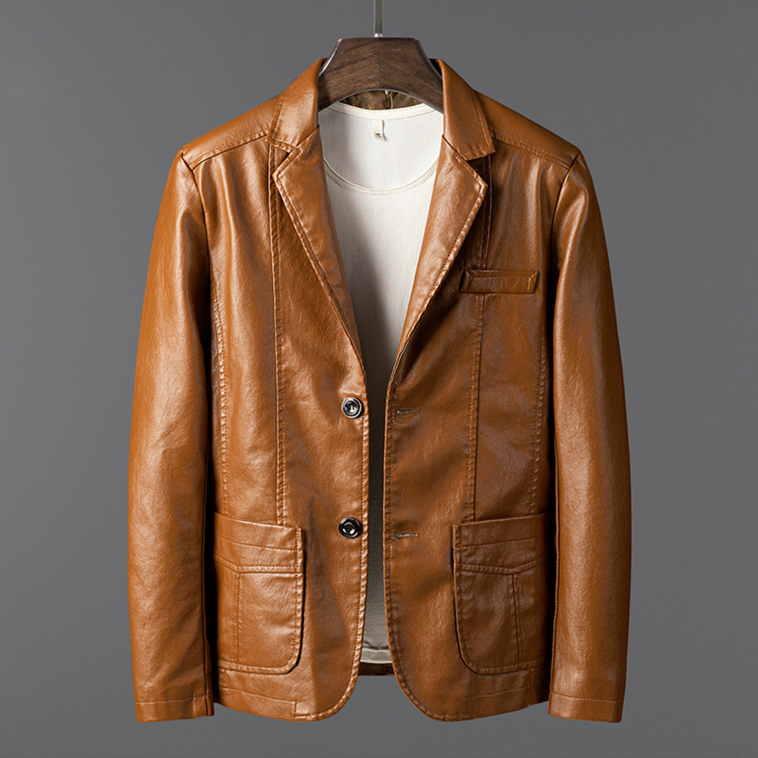 LUXURIOUS BUSINESS LEATHER JACKET