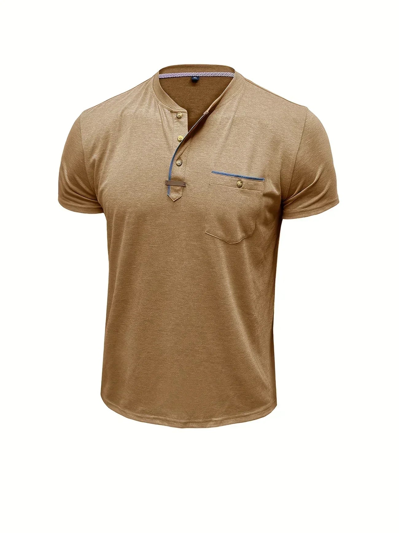 Weiches Basic T-Shirt mit Brusttasche für Herren