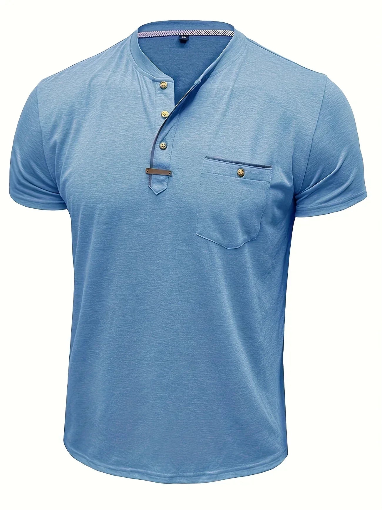 Weiches Basic T-Shirt mit Brusttasche für Herren
