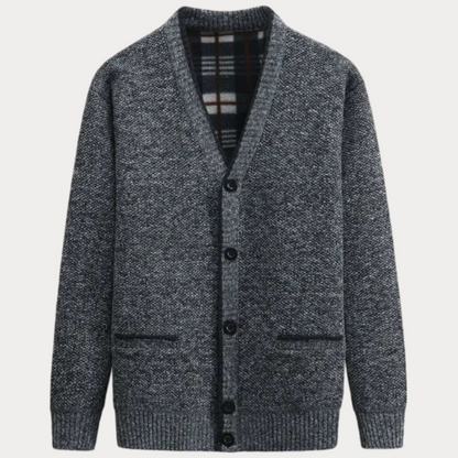Strick-Cardigan mit V-Ausschnitt für Herren