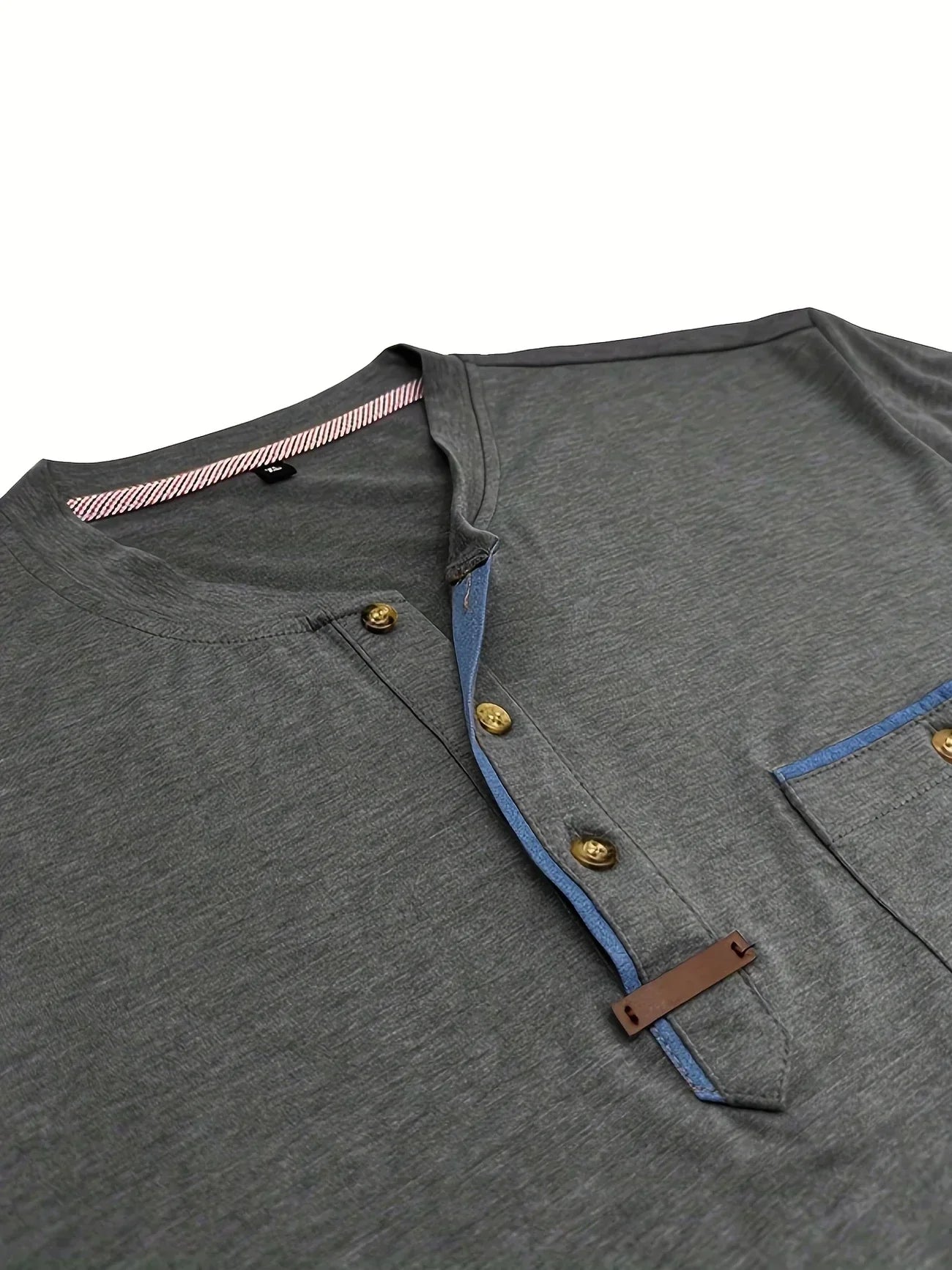 Weiches Basic T-Shirt mit Brusttasche für Herren