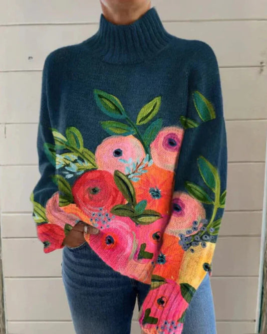 Elena - Artistischer Rollkragenpullover