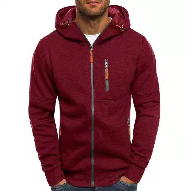 Juan - Kapuzenjacke mit Reißverschluss - Sportlich - Leicht - Ideal für Herbst/Winter