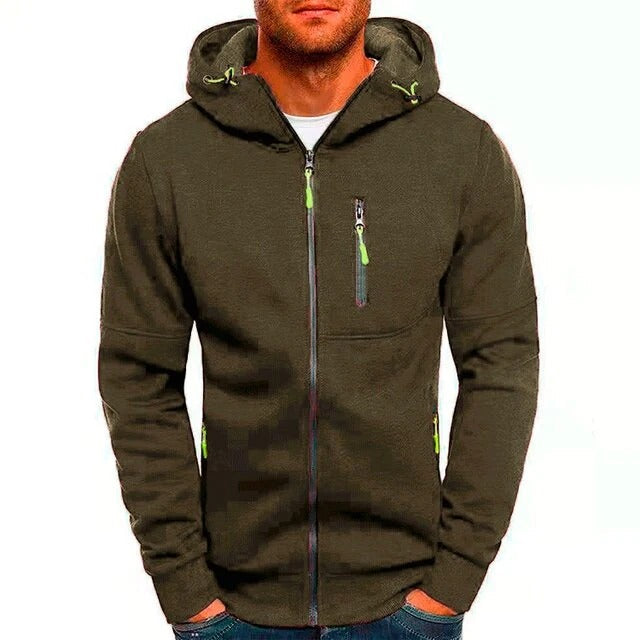 Juan - Kapuzenjacke mit Reißverschluss - Sportlich - Leicht - Ideal für Herbst/Winter