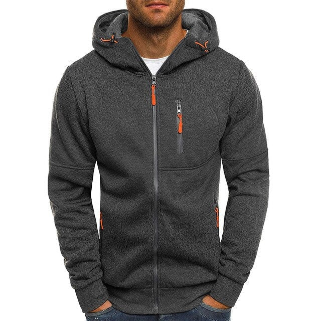 Juan - Kapuzenjacke mit Reißverschluss - Sportlich - Leicht - Ideal für Herbst/Winter