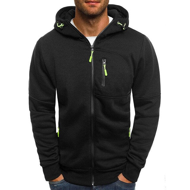 Juan - Kapuzenjacke mit Reißverschluss - Sportlich - Leicht - Ideal für Herbst/Winter