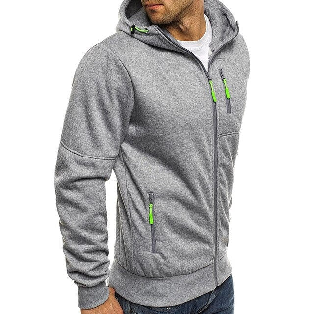 Juan - Kapuzenjacke mit Reißverschluss - Sportlich - Leicht - Ideal für Herbst/Winter