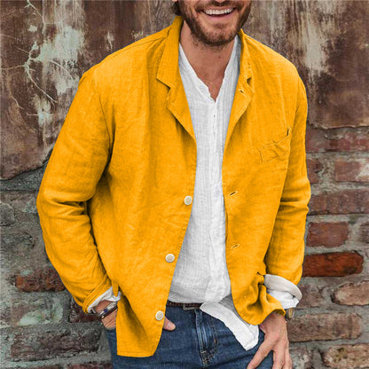 Lässige Jacke mit Reverskragen für Herren