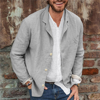 Lässige Jacke mit Reverskragen für Herren
