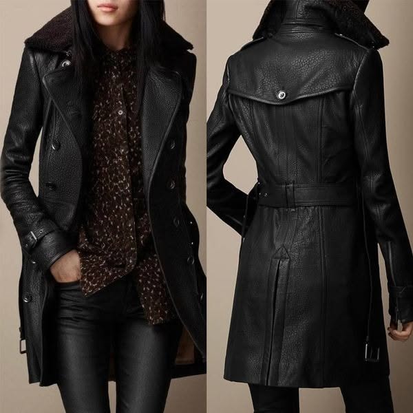 Victoria™ - Luxuriöser Leder-Mantel
