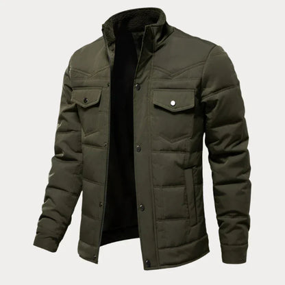 Geknöpfte Steppjacke für Herren
