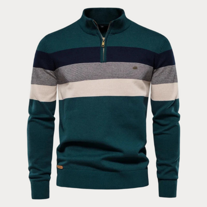Pullover mit halbem Reißverschluss für Herren