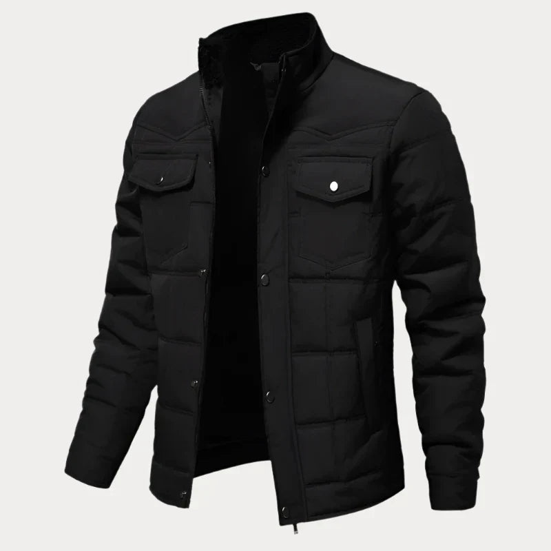 Geknöpfte Steppjacke für Herren