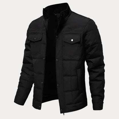 Geknöpfte Steppjacke für Herren
