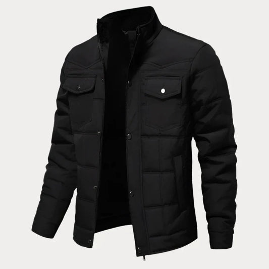 Geknöpfte Steppjacke für Herren