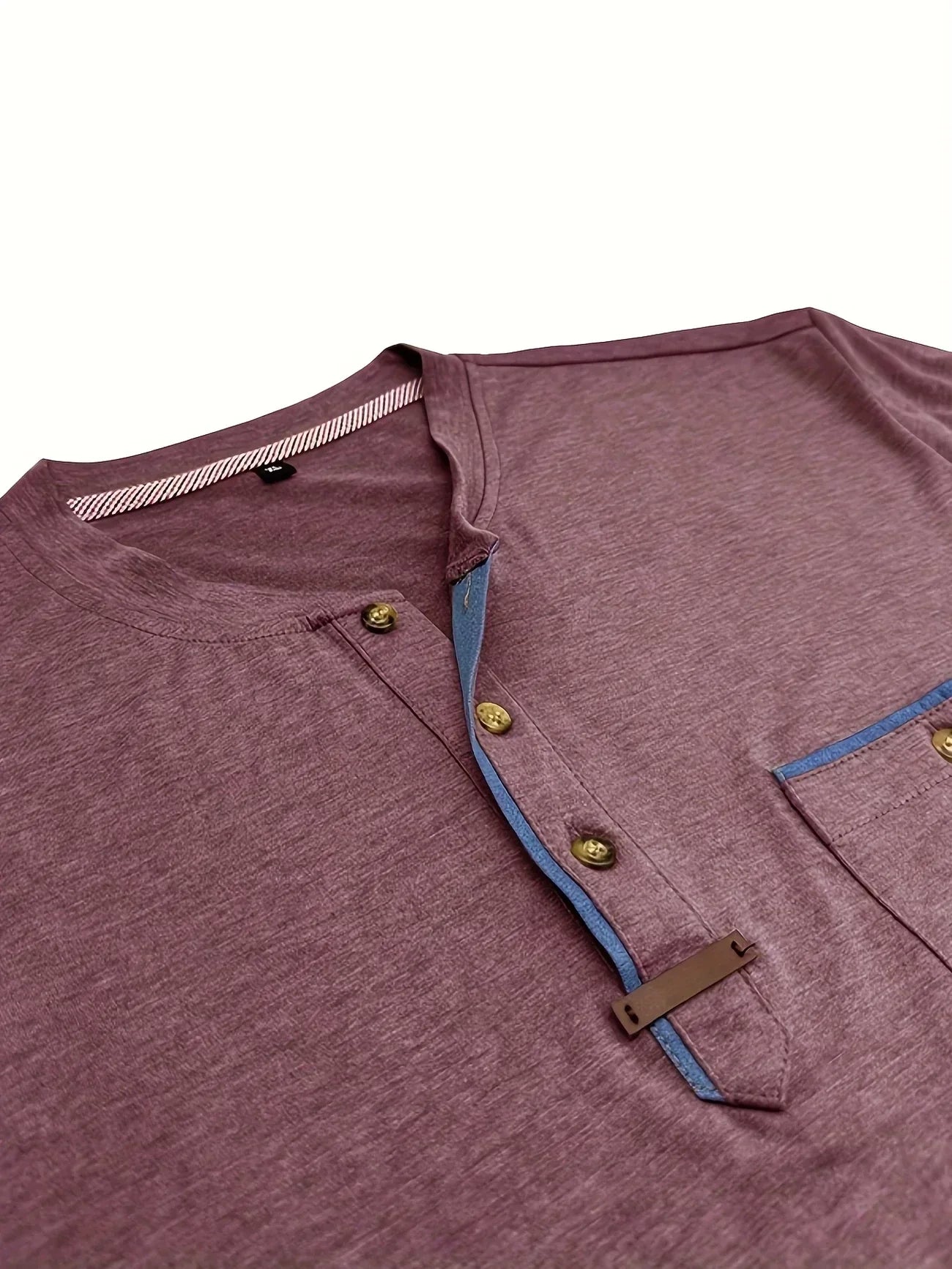 Weiches Basic T-Shirt mit Brusttasche für Herren