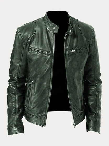 Lässige Lederjacke für Männer