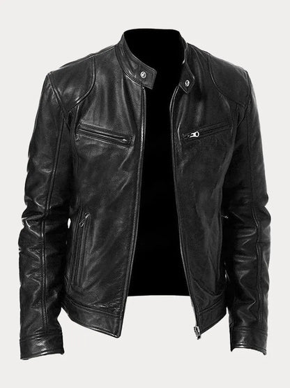 Lässige Lederjacke für Männer