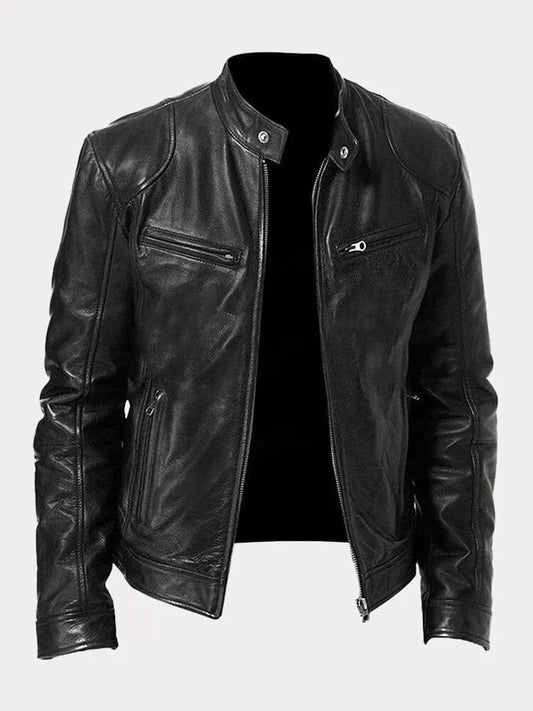 Lässige Lederjacke für Männer