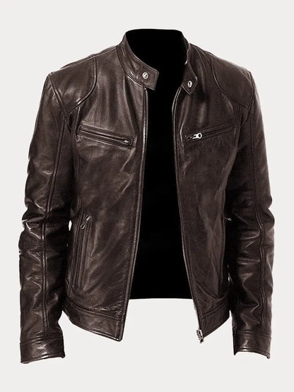 Lässige Lederjacke für Männer