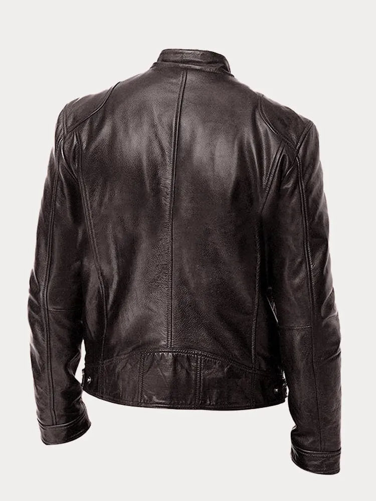 Lässige Lederjacke für Männer