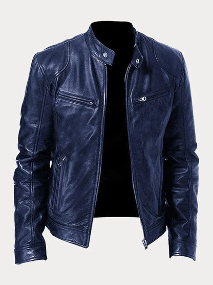 Lässige Lederjacke für Männer
