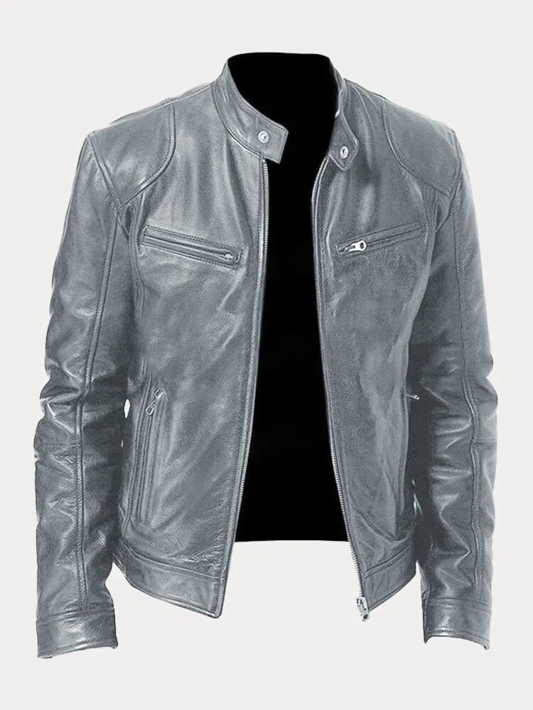 Lässige Lederjacke für Männer