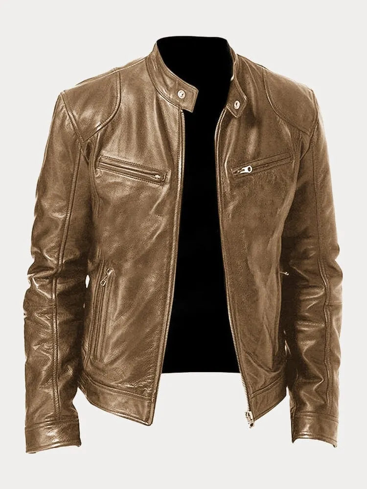 Lässige Lederjacke für Männer