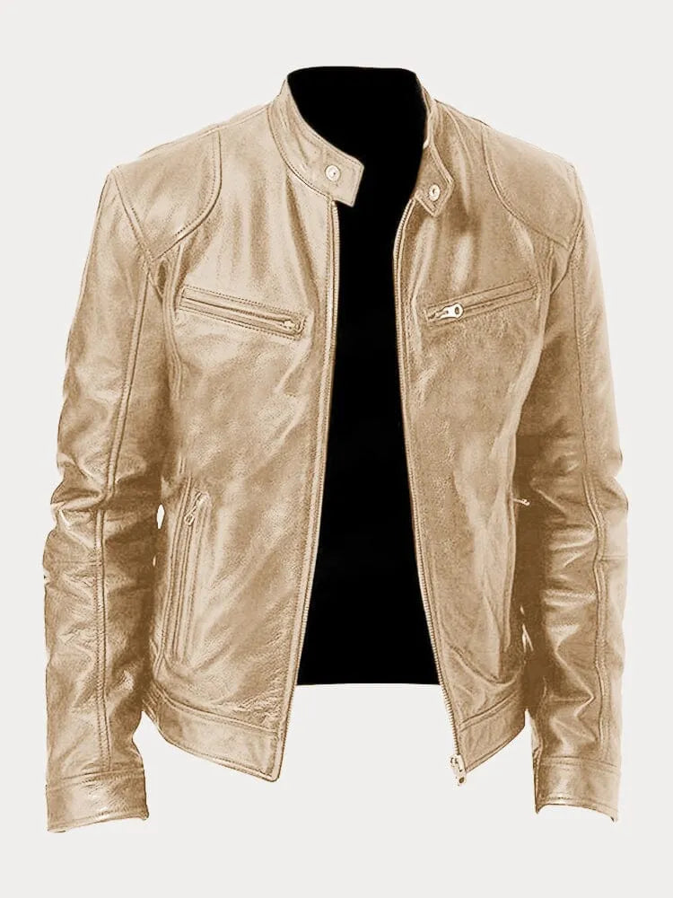 Lässige Lederjacke für Männer