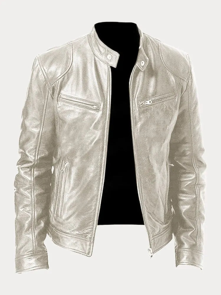 Lässige Lederjacke für Männer