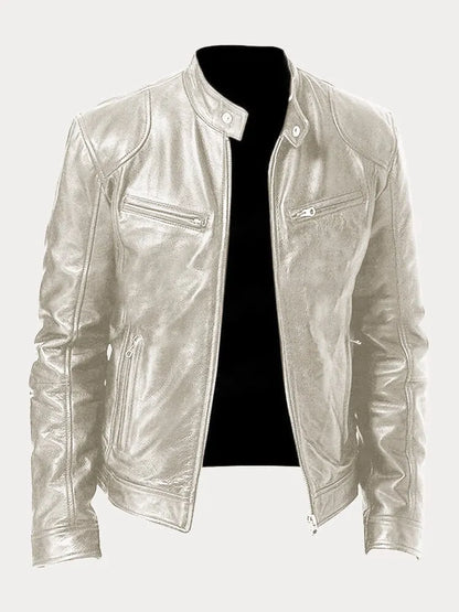 Lässige Lederjacke für Männer