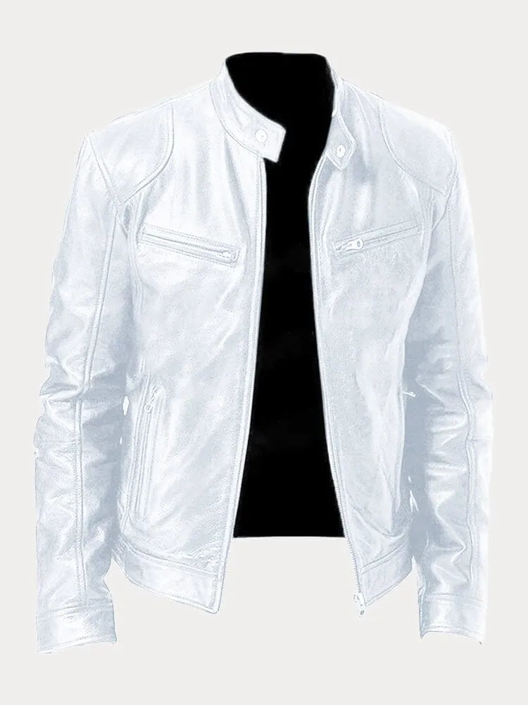 Lässige Lederjacke für Männer