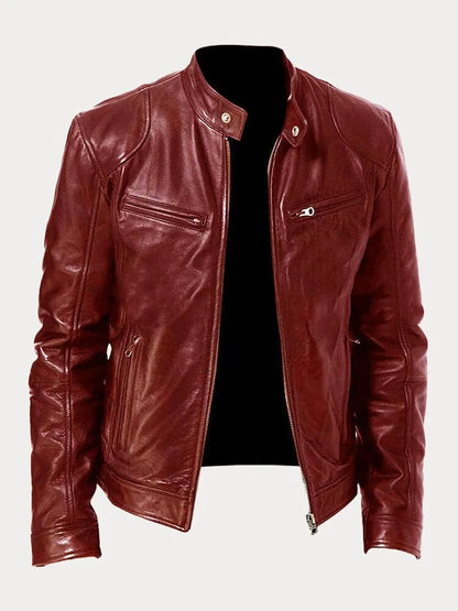 Lässige Lederjacke für Männer