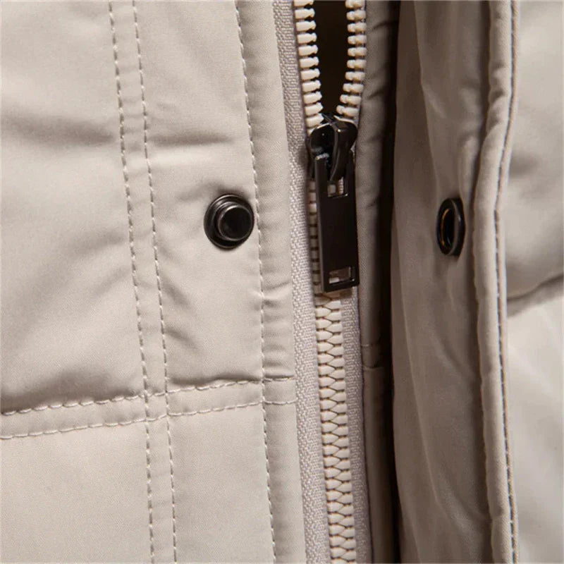 Geknöpfte Steppjacke für Herren