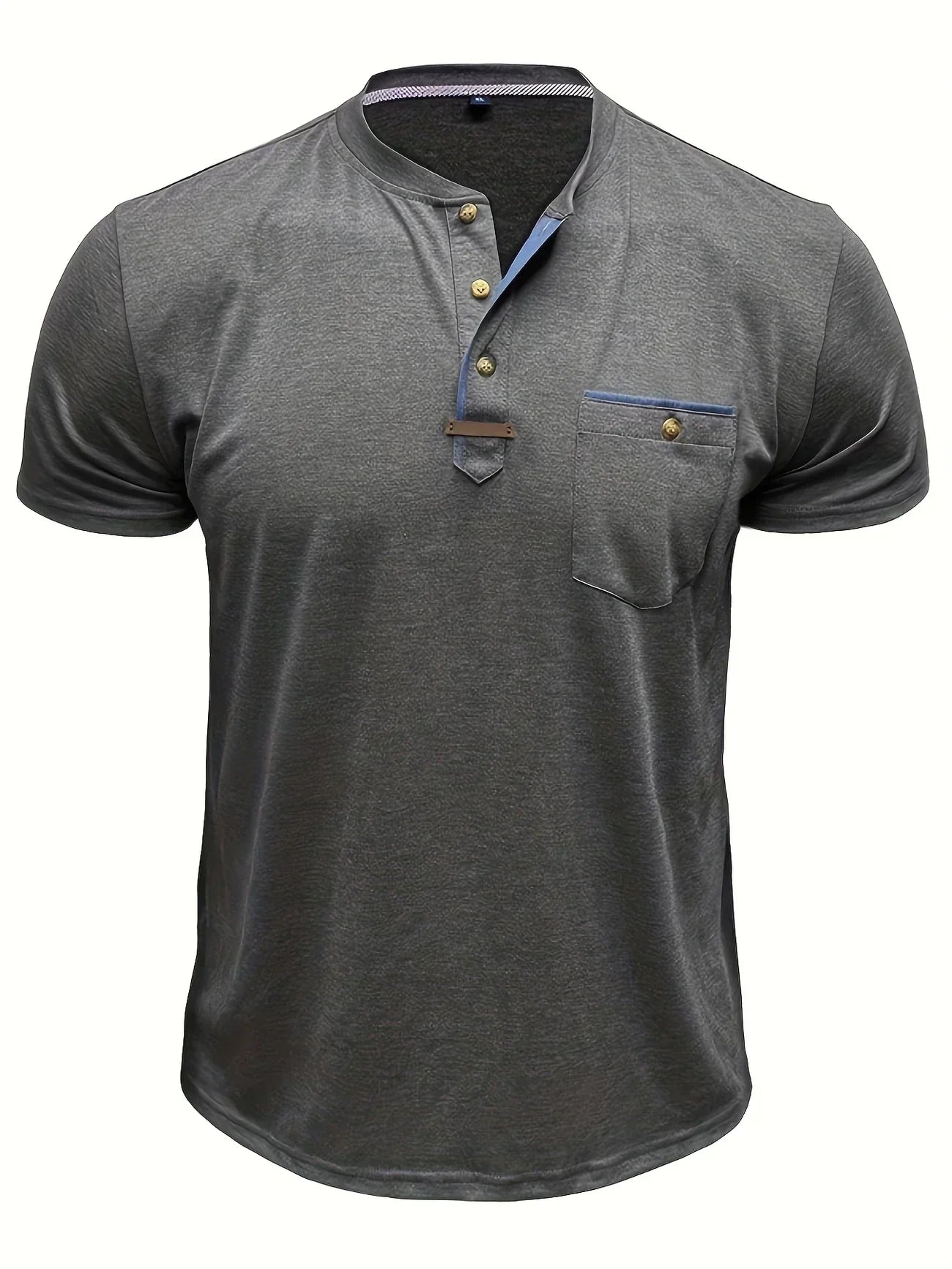 Weiches Basic T-Shirt mit Brusttasche für Herren