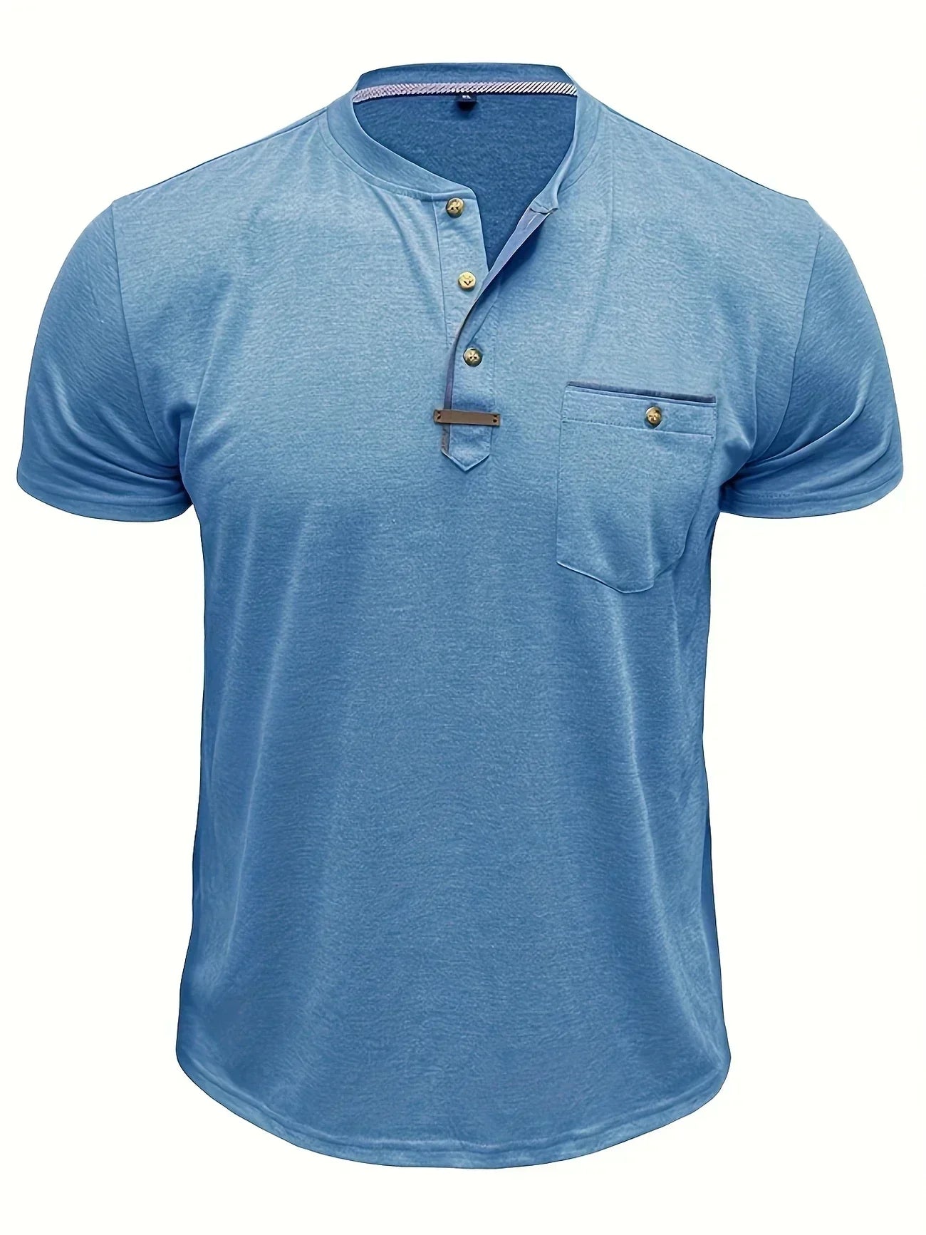 Weiches Basic T-Shirt mit Brusttasche für Herren