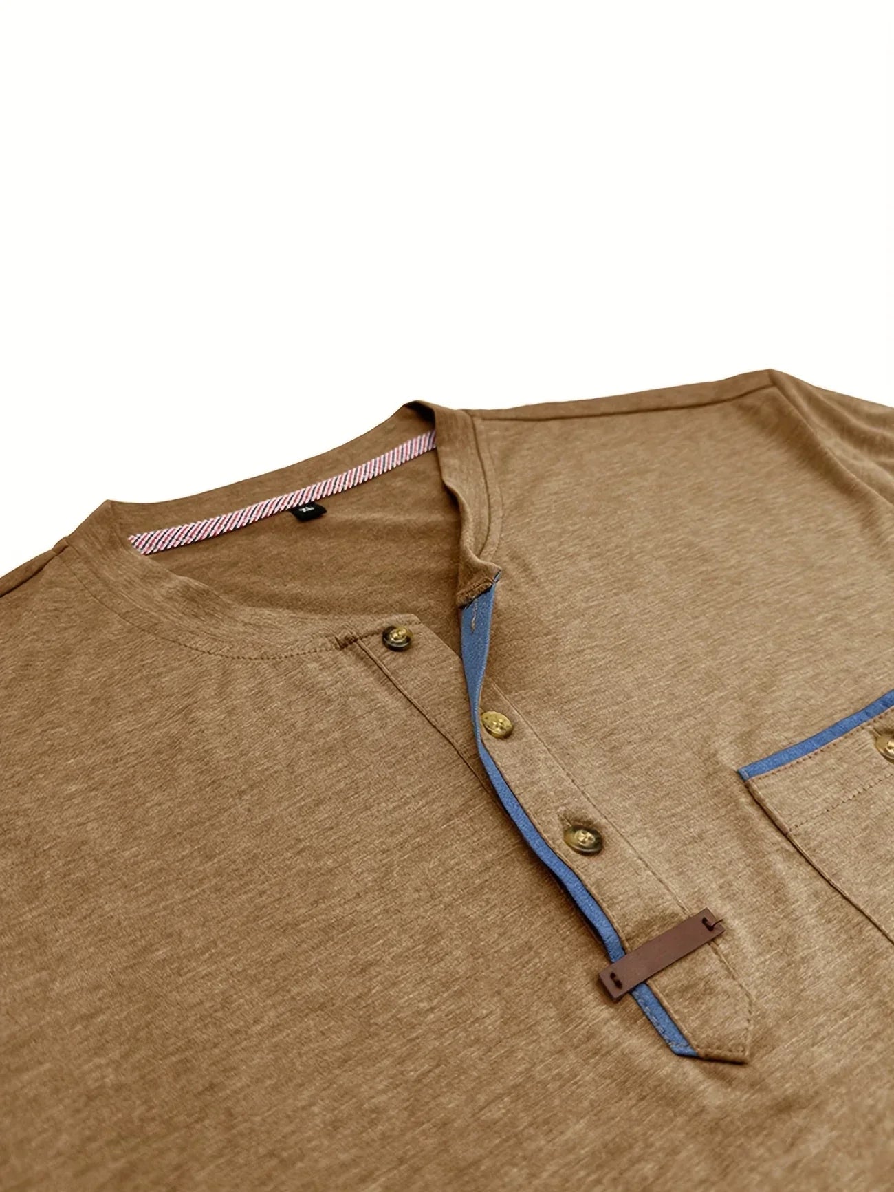 Weiches Basic T-Shirt mit Brusttasche für Herren
