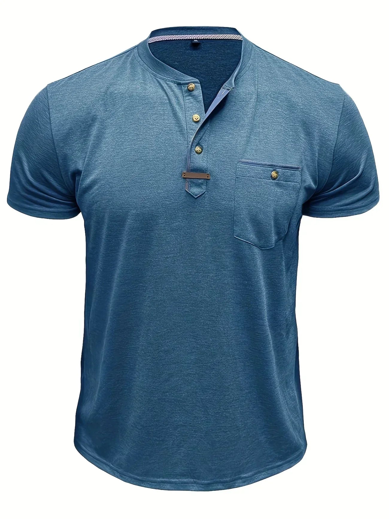 Weiches Basic T-Shirt mit Brusttasche für Herren