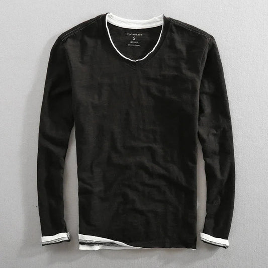 Lenoir™ | Langarm Baumwollhemd
