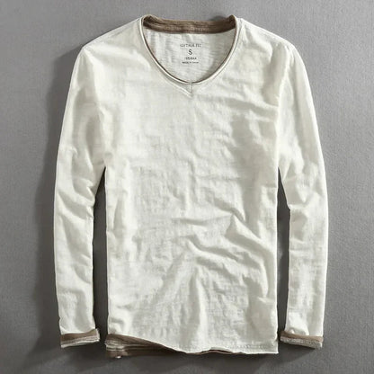 Lenoir™ | Langarm Baumwollhemd