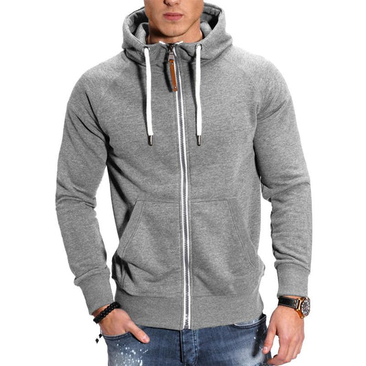 Herren Sportjacke mit Kapuze und Reißverschluss