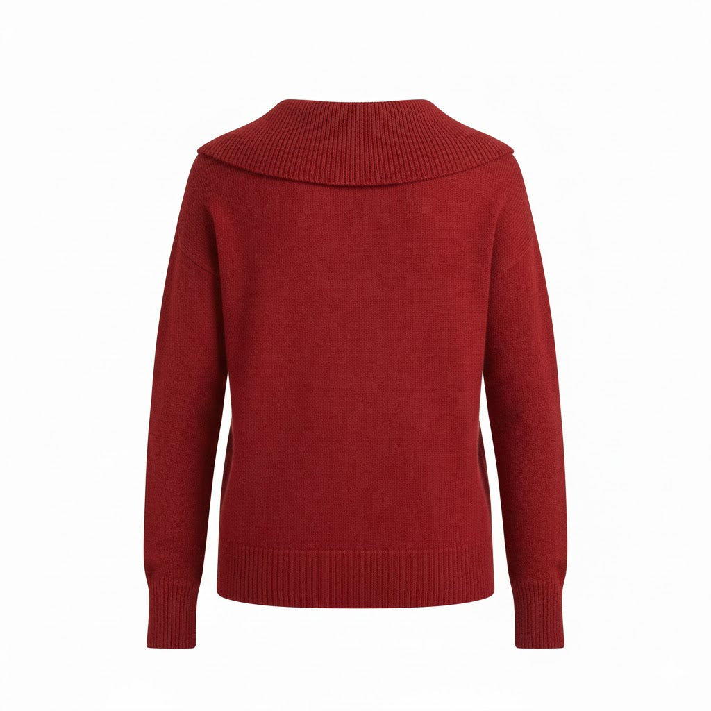 Lucia - Warmer Pullover mit weichem Kragen