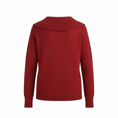 Lucia - Warmer Pullover mit weichem Kragen