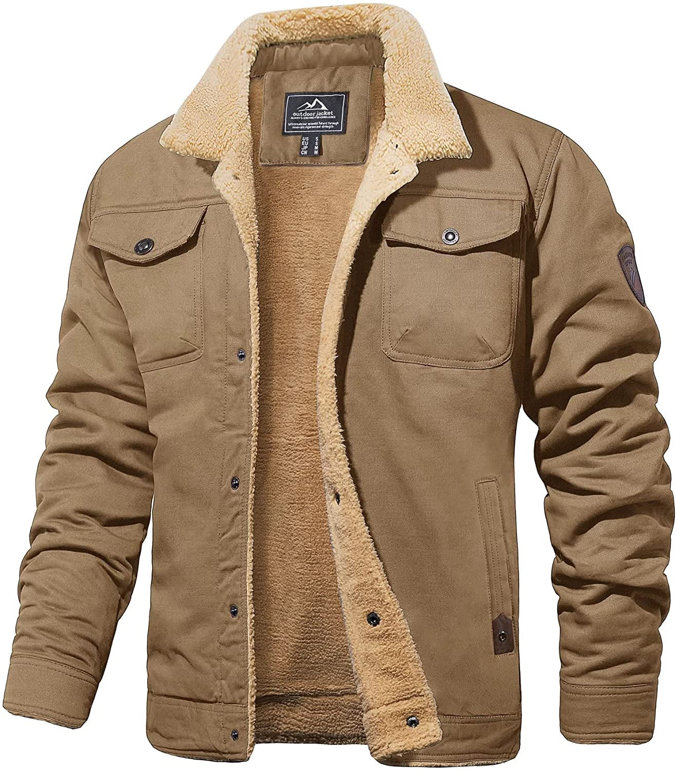 Bomberjacke mit Wollfutter für Herren